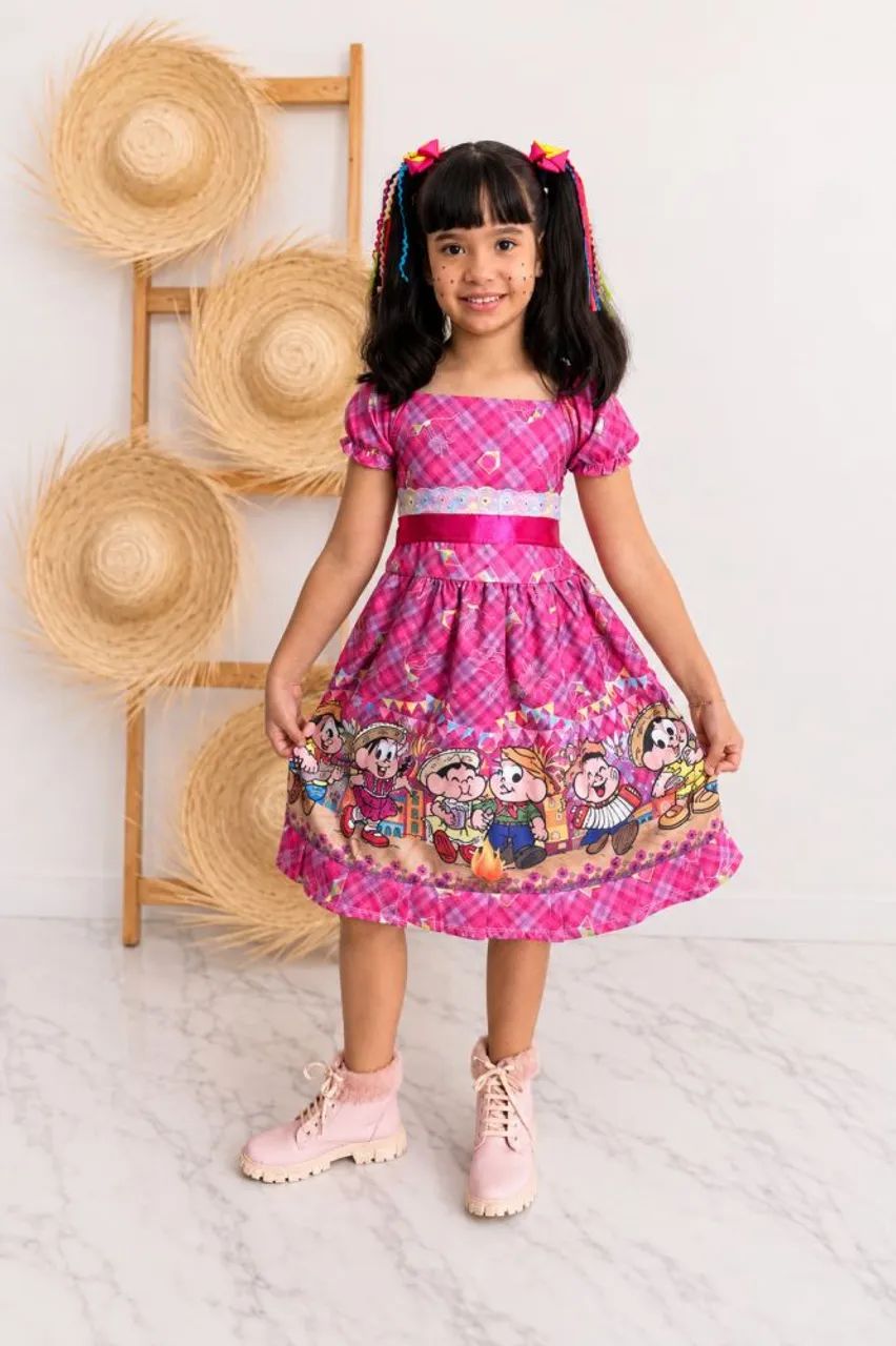 Vestido Infantil Junino