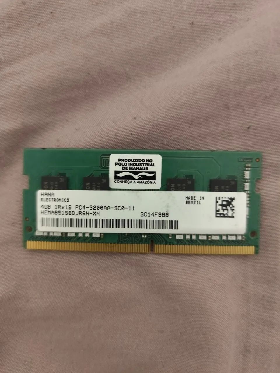 Memória ram 4gb 3200mhz notebook