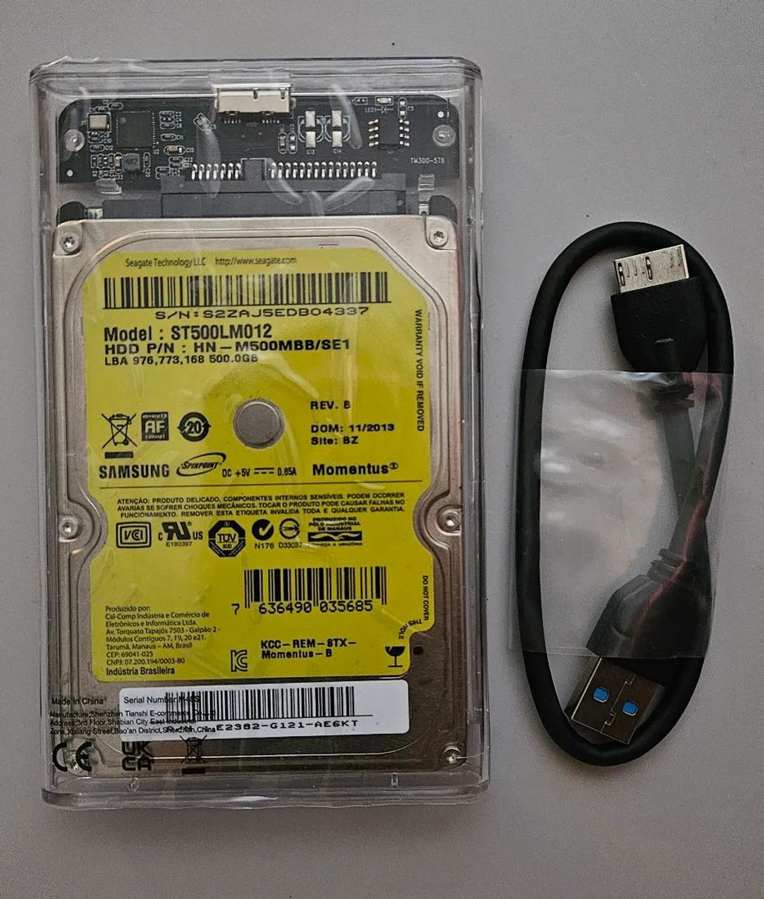 HD externo Samsung de 500GB USB 3.0 para notebook e videogame - Foto 3