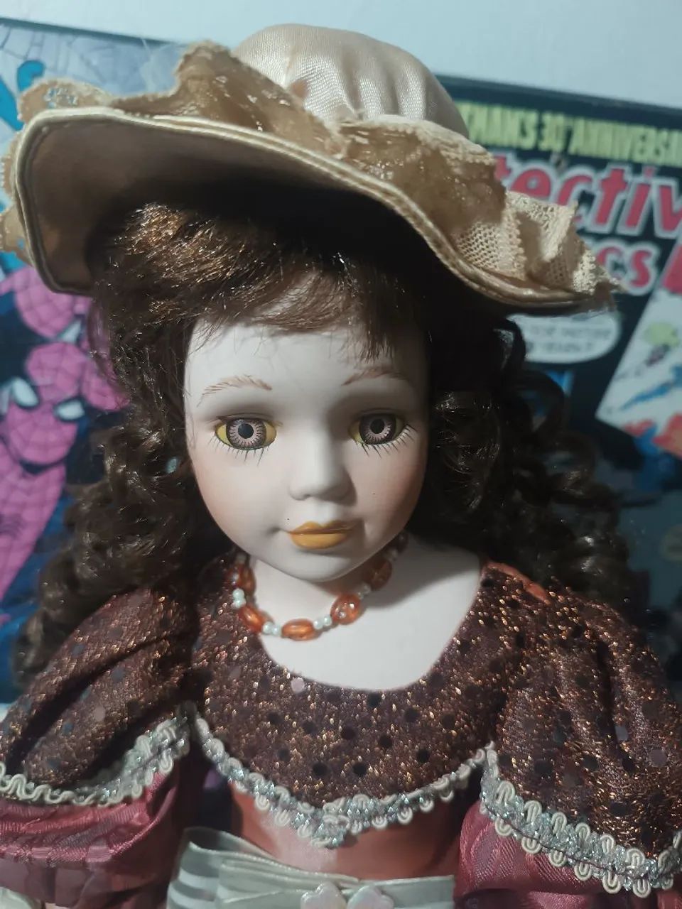 Boneca de porcelana . Item importante antiga. - Foto 2