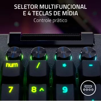 TECLADO MECHANICAL GAMER RAZER BLACKWIDOW V4 PRO - Foto 3