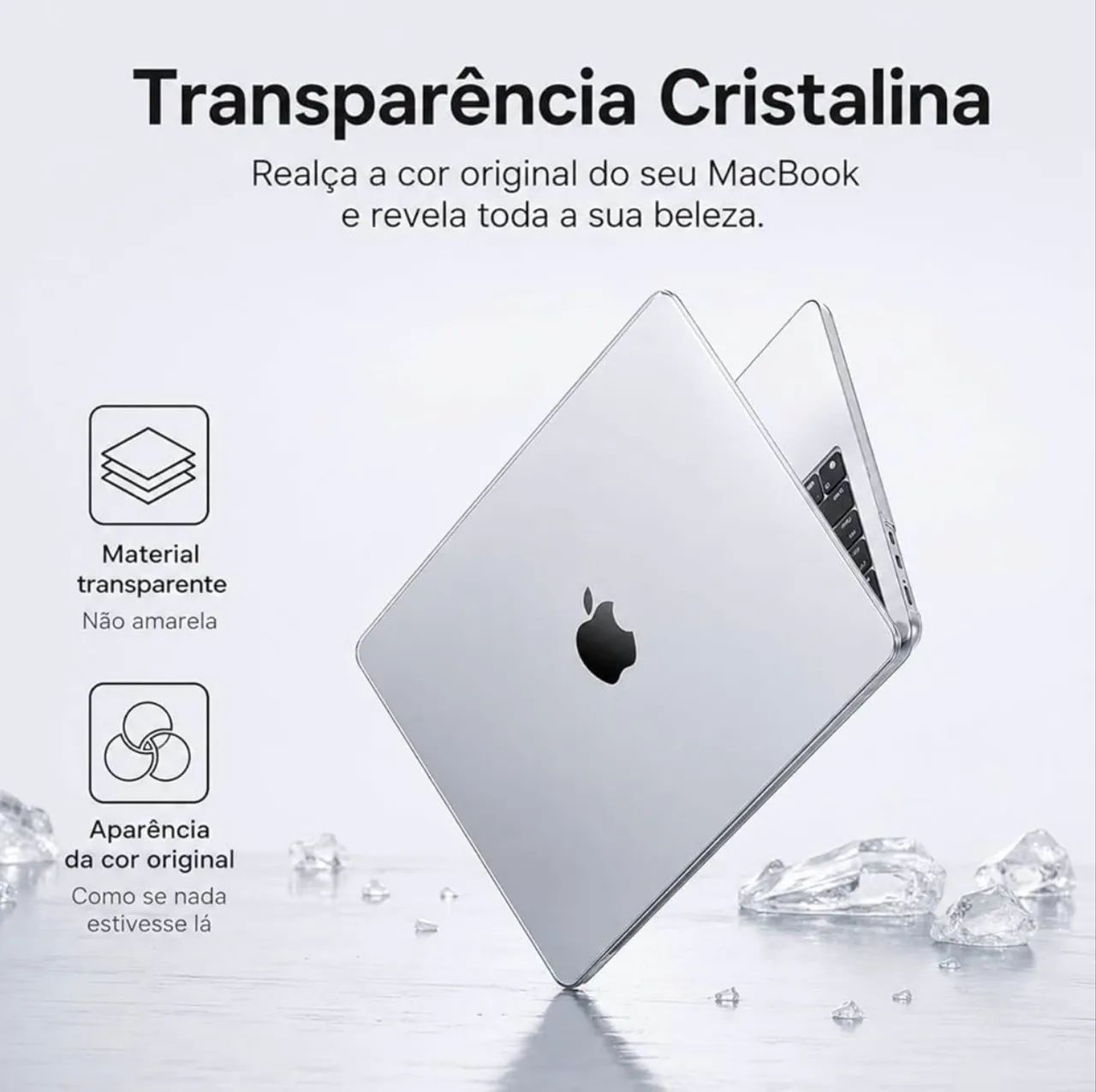 Capa para MacBook Air 15 com Protetor de Teclado - Modelos M2 M3 M4 M5 - Foto 4