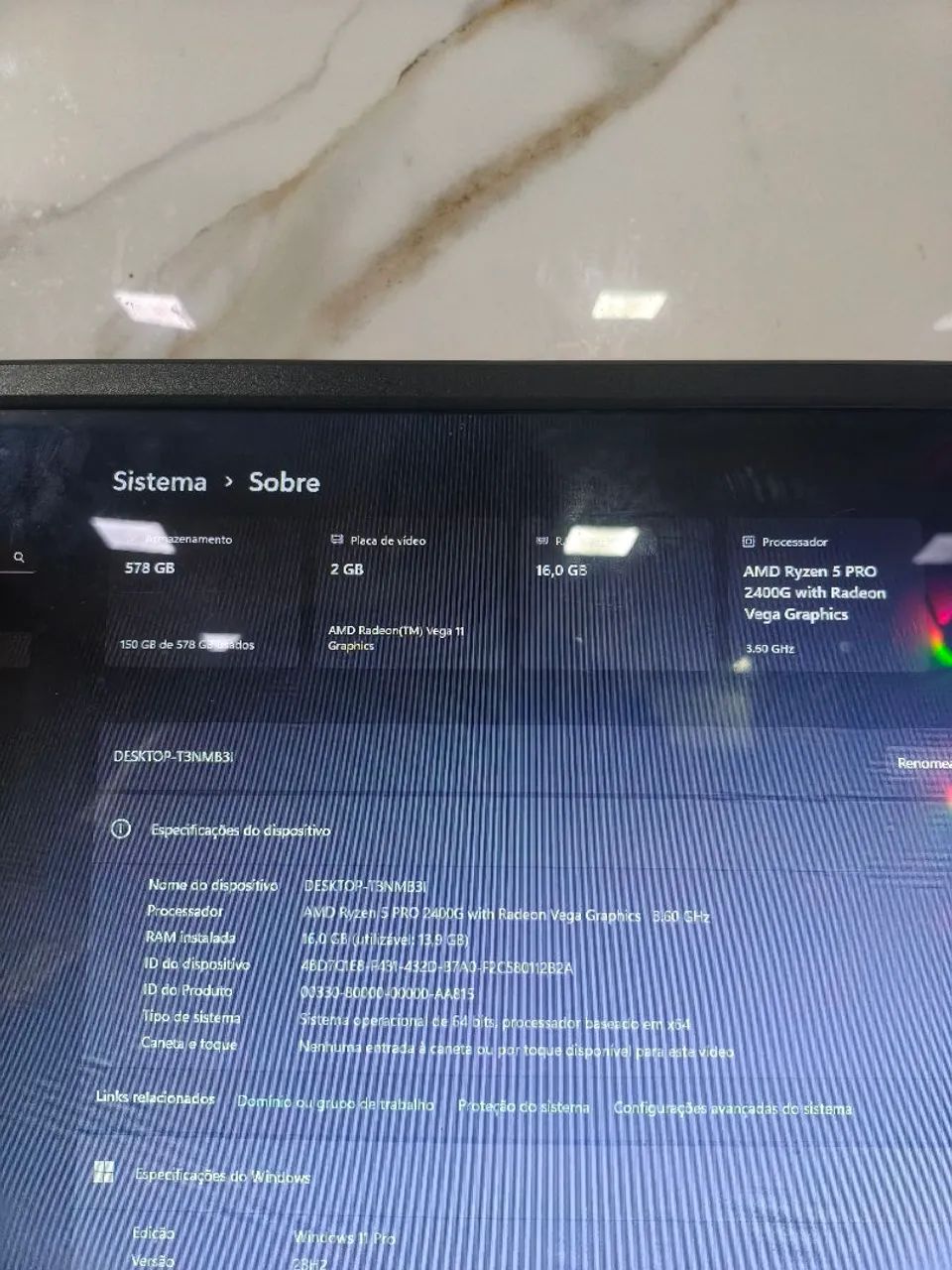 PC RYZEN 5 PRO + 16GB RAM - Foto 3