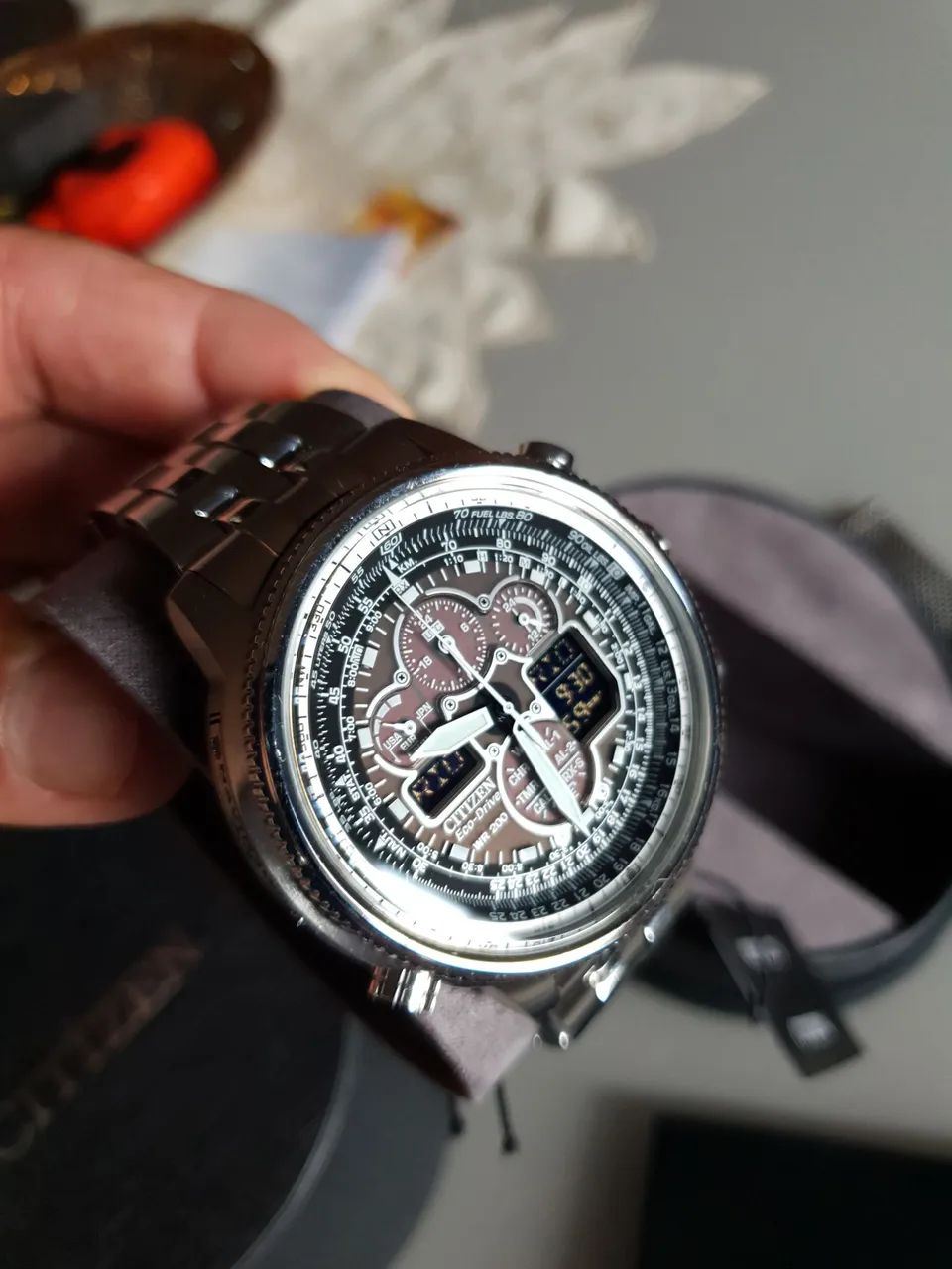 Relógio Citizen Navihawk A-T JY8030-83E ECO-DRIVE  - Foto 3
