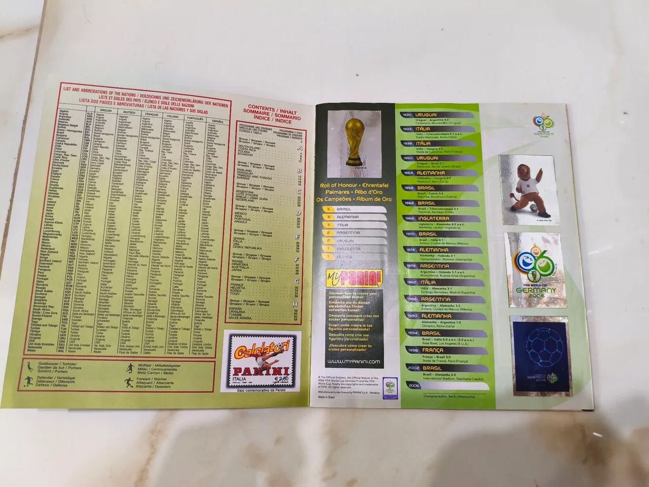 Album de figurinhas Completo da Copa do Mundo de 2006 - Foto 2