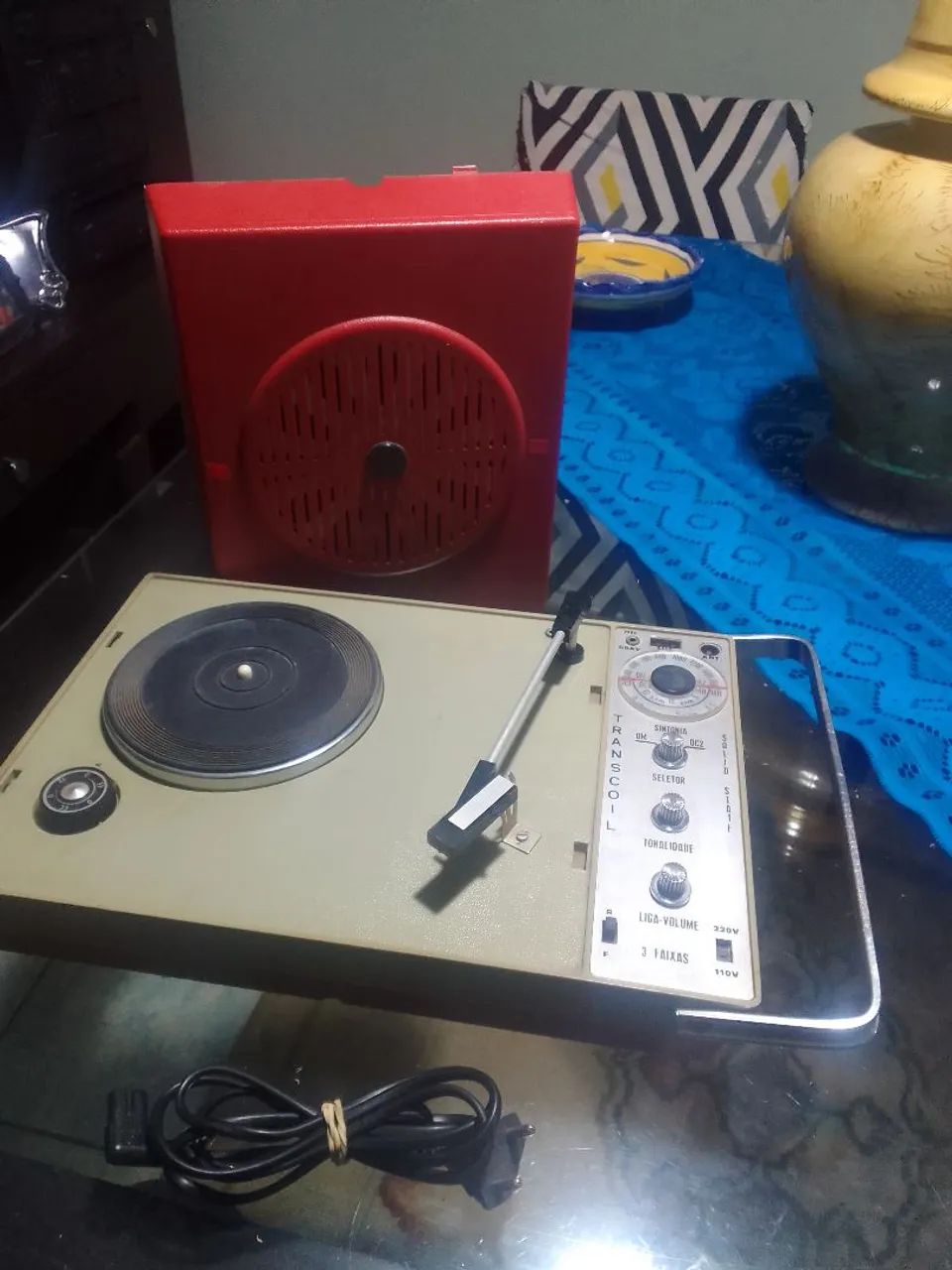 Toca disco vitrola antiga - Foto 3