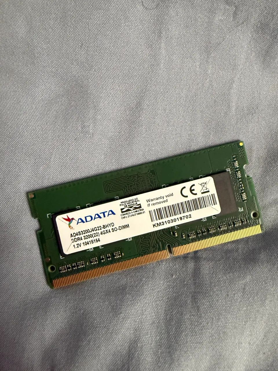 memória RAM DDR4 4G