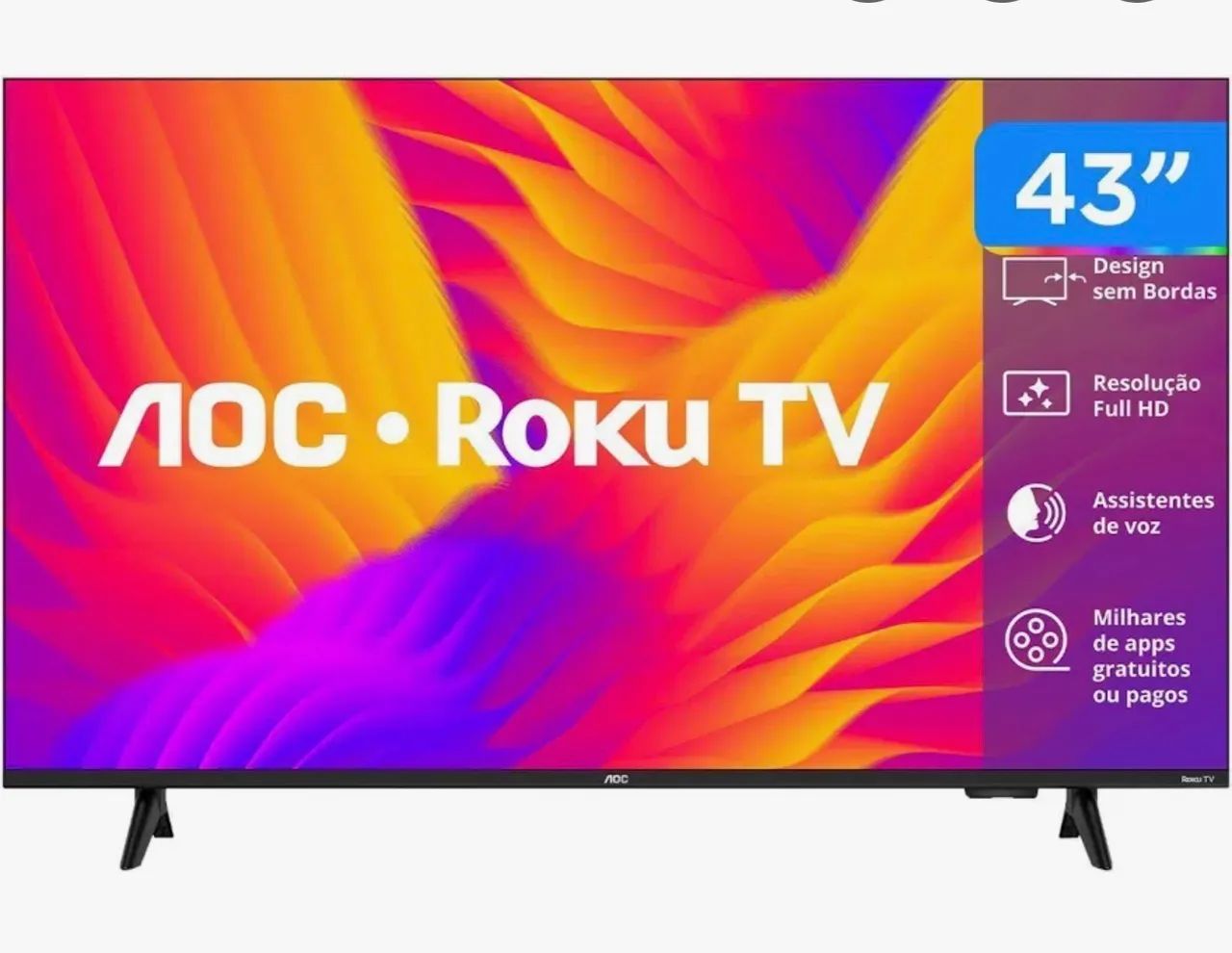 Vendo TV 55 e 43. Novas na caixa - Foto 2