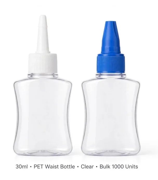 Frascos Plásticos 30 ML  TRANSPARENTE PET  COM TAMPA BRANCA - Foto 5