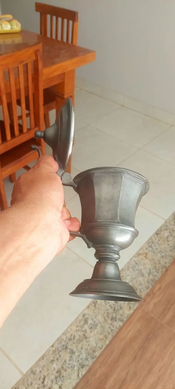 Peça antiga de estanho - Foto 6