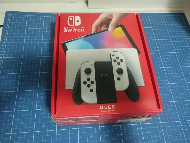 Nintendo Switch OLED Desbloqueado + SD 256GB + Caixa + Case - Foto 4