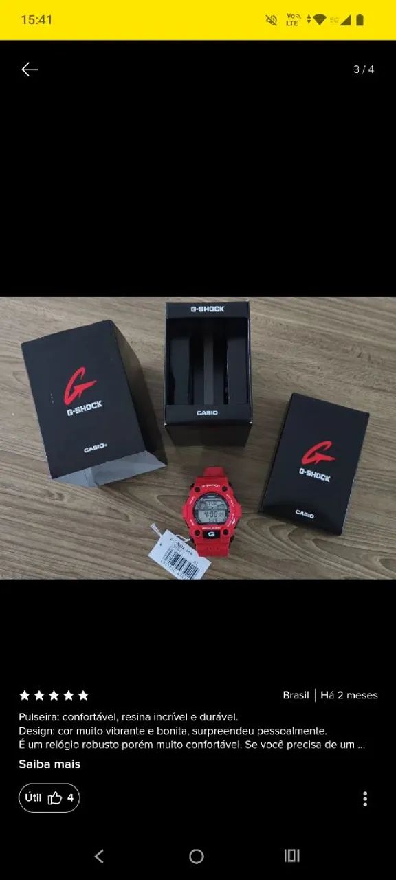 Relógio gshok vermelho  - Foto 4