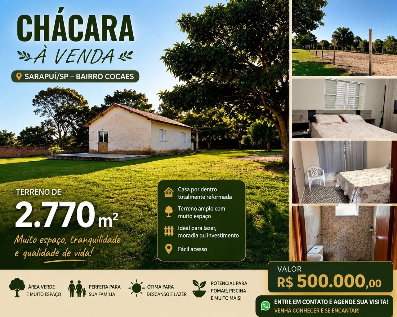 Vendo Chácara Cocaes/Sarapui
