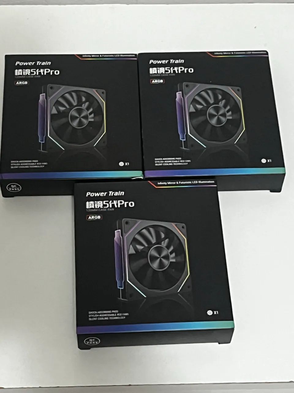     Kit 3 Ventoinhas Prism Pro 5 ARGB 120mm, ARGB - Foto 4