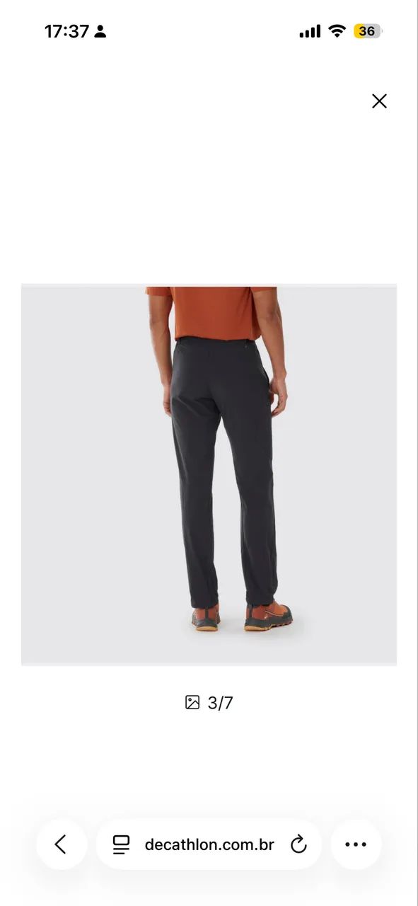 Calça masculina Quechua 42 - Foto 2