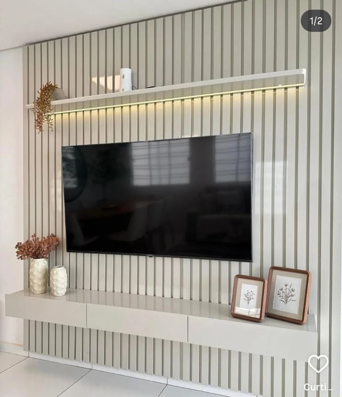 Painel Nobre  com Bancada e Led. - Foto 3