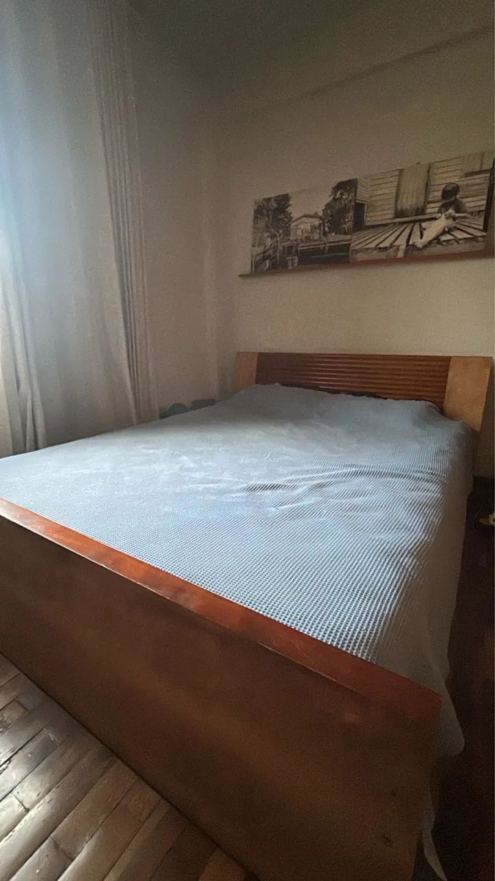 CAMA + COLCHÃO QUEEN SIZE 