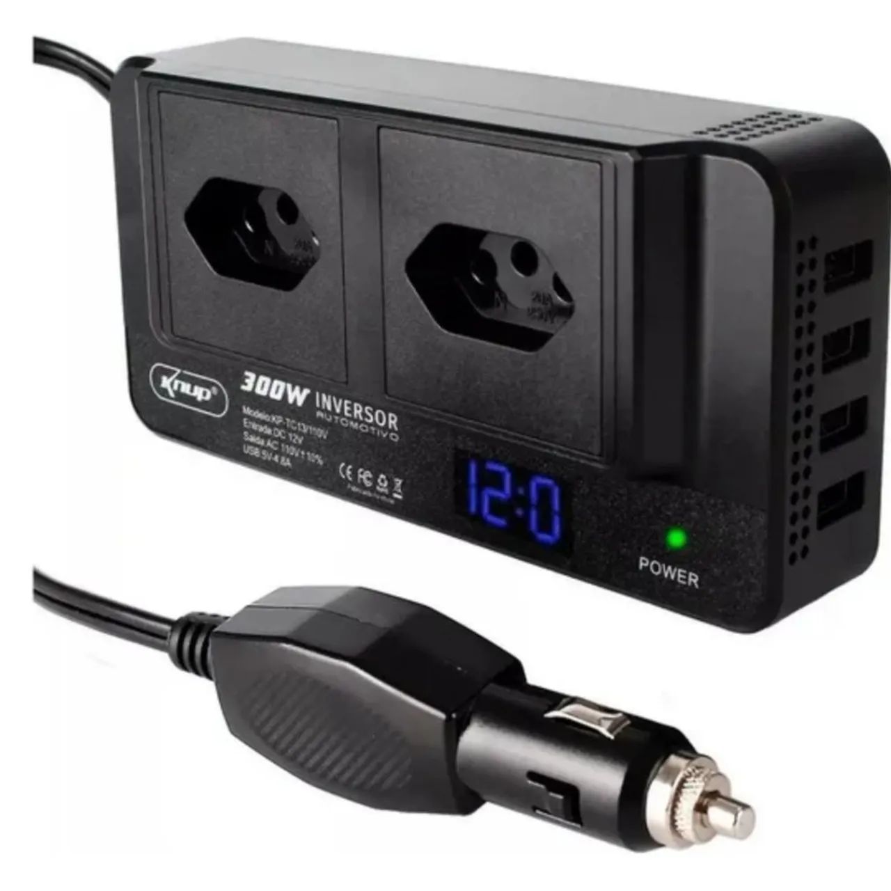 Inversor de Tensão 12V para 127V para Carro - Foto 5