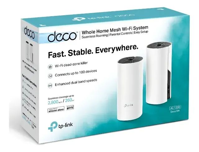  Access point TP-Link Deco M4 branco 2 unidades Access point TP-Link Deco M4 branco 2 unid - Foto 2