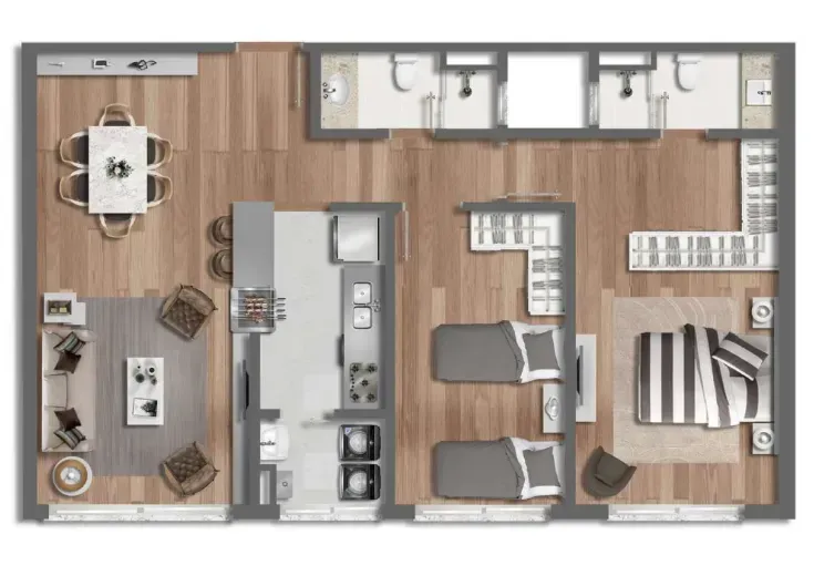 PLANTA 83m²