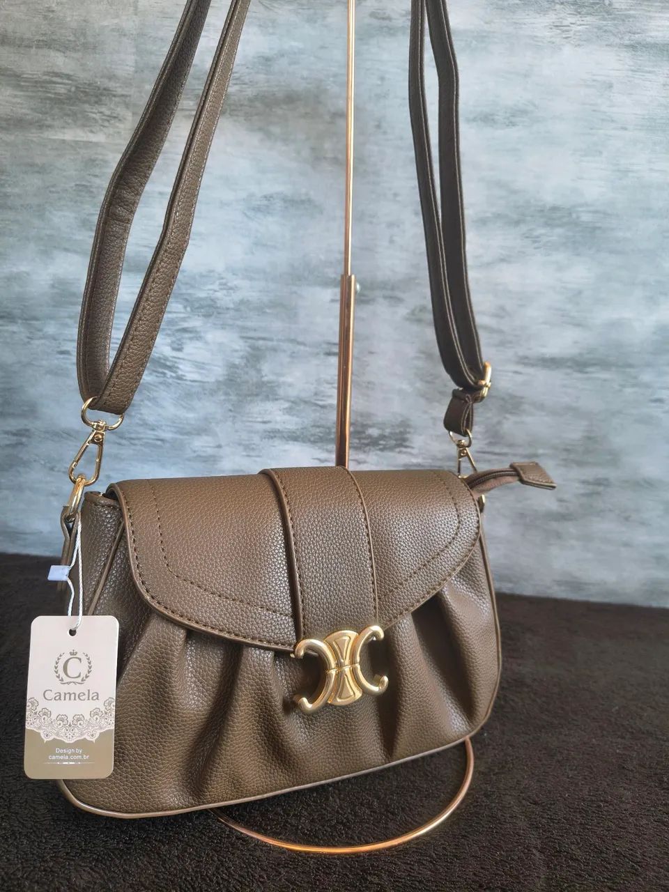 Bolsa média marrom