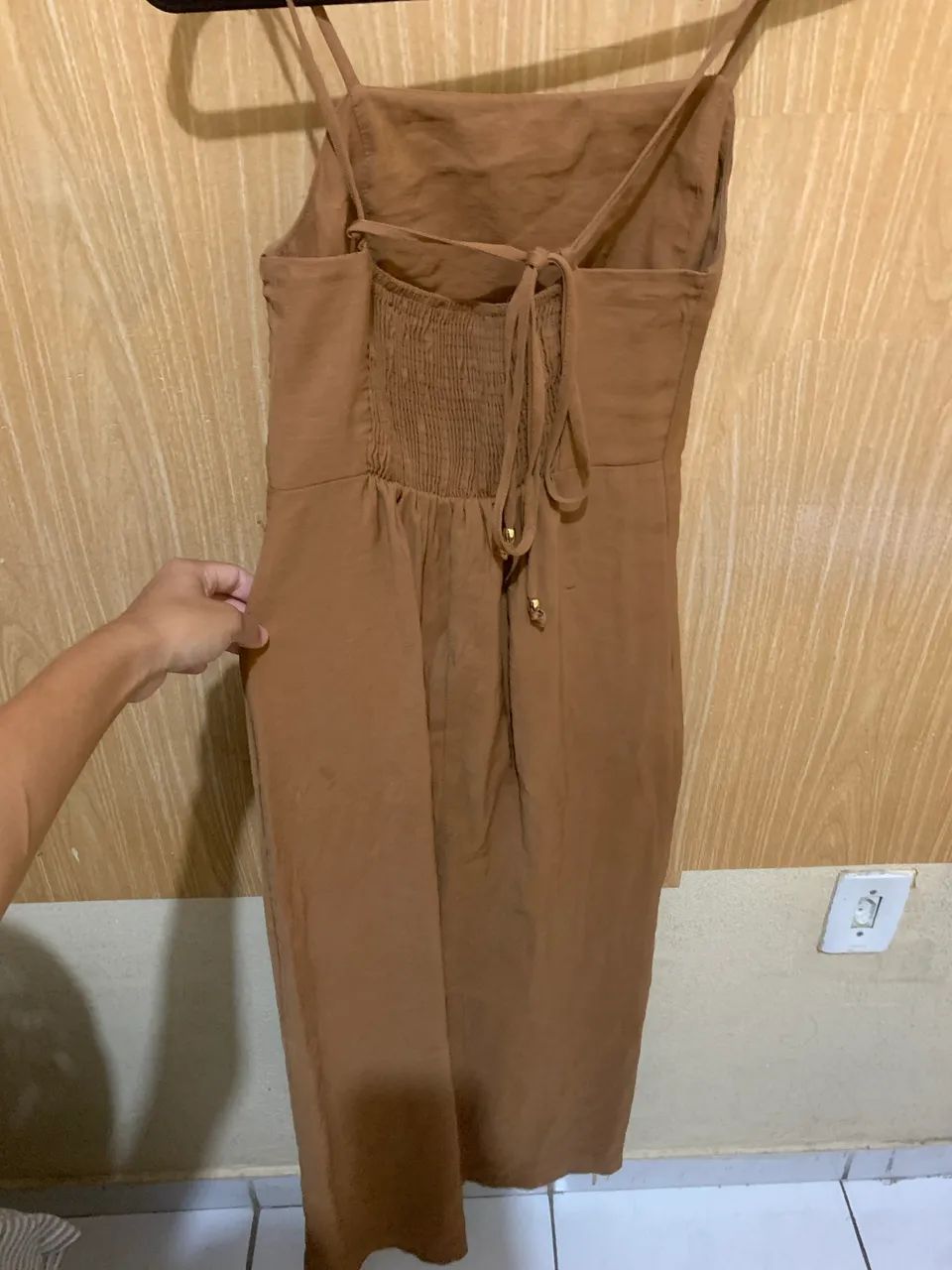Vestido Marrom Feminina 