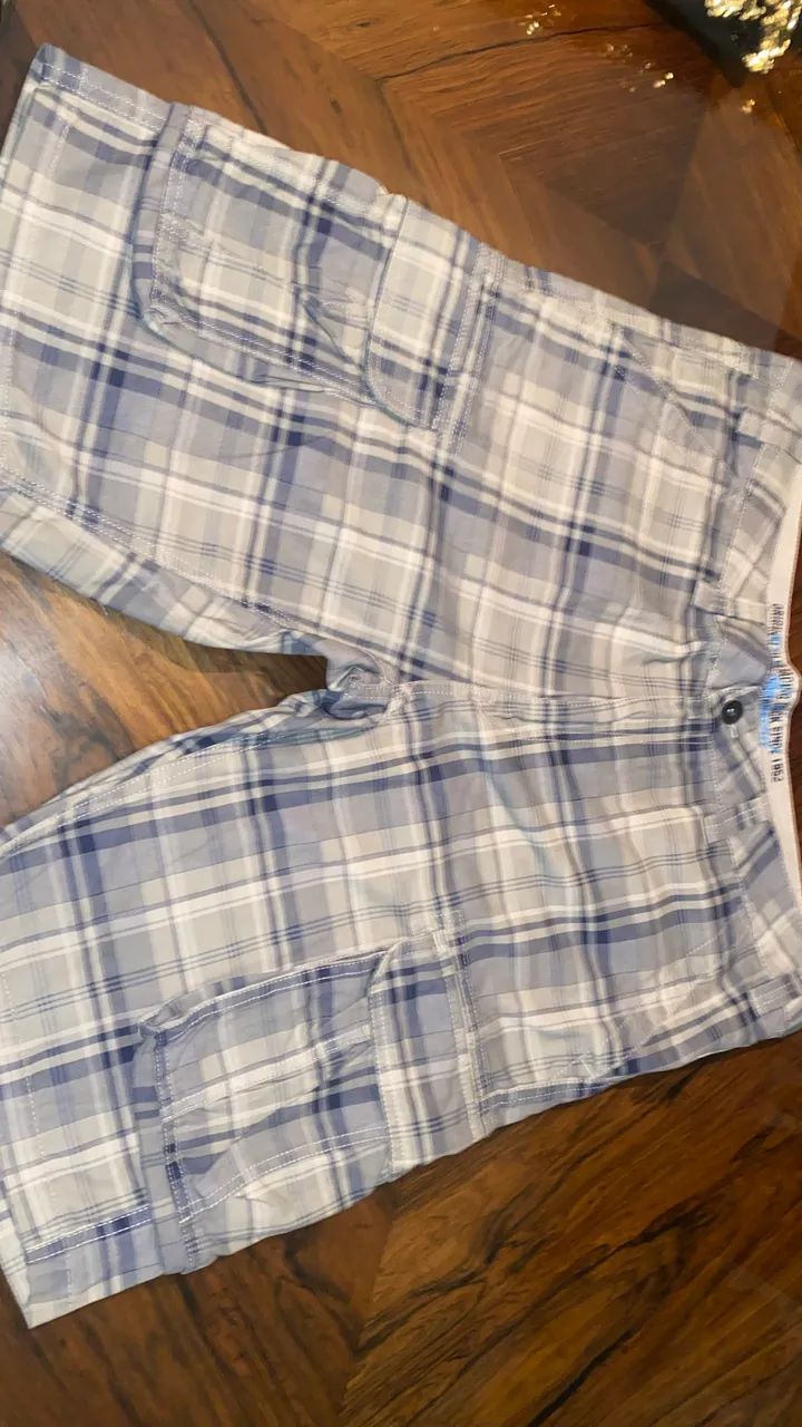Bermuda Masculina Cargo Xadrez 
