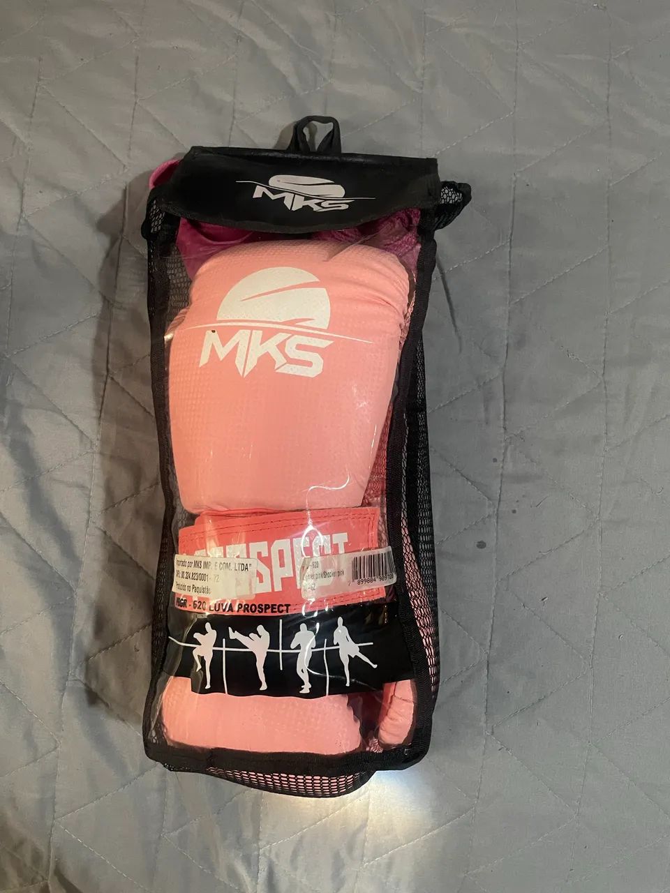 Luva muay thai pink MKS - 12 OZ - Foto 2