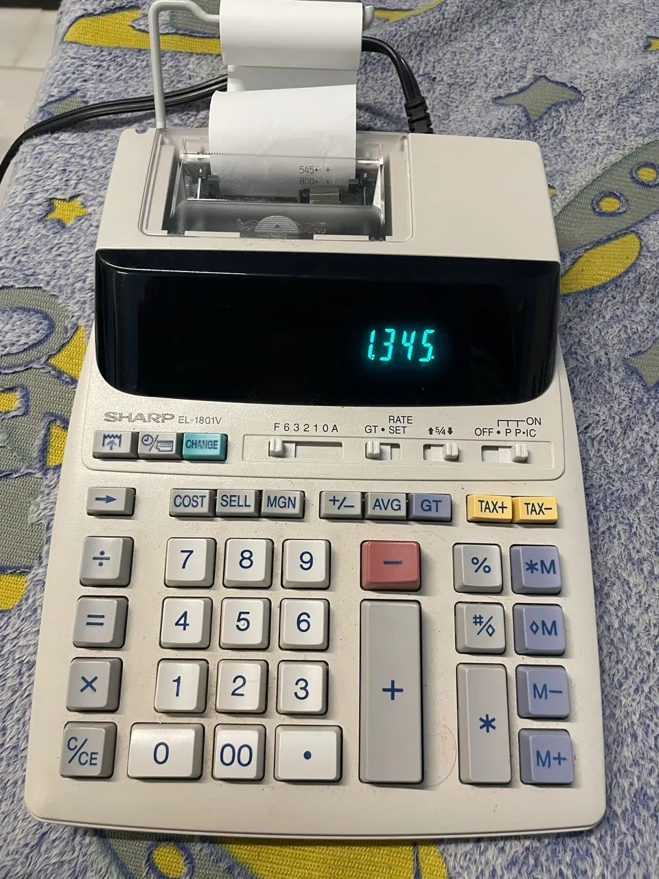 Calculadora com Impressora Sharp EL-1801V - Em Perfeito Estado