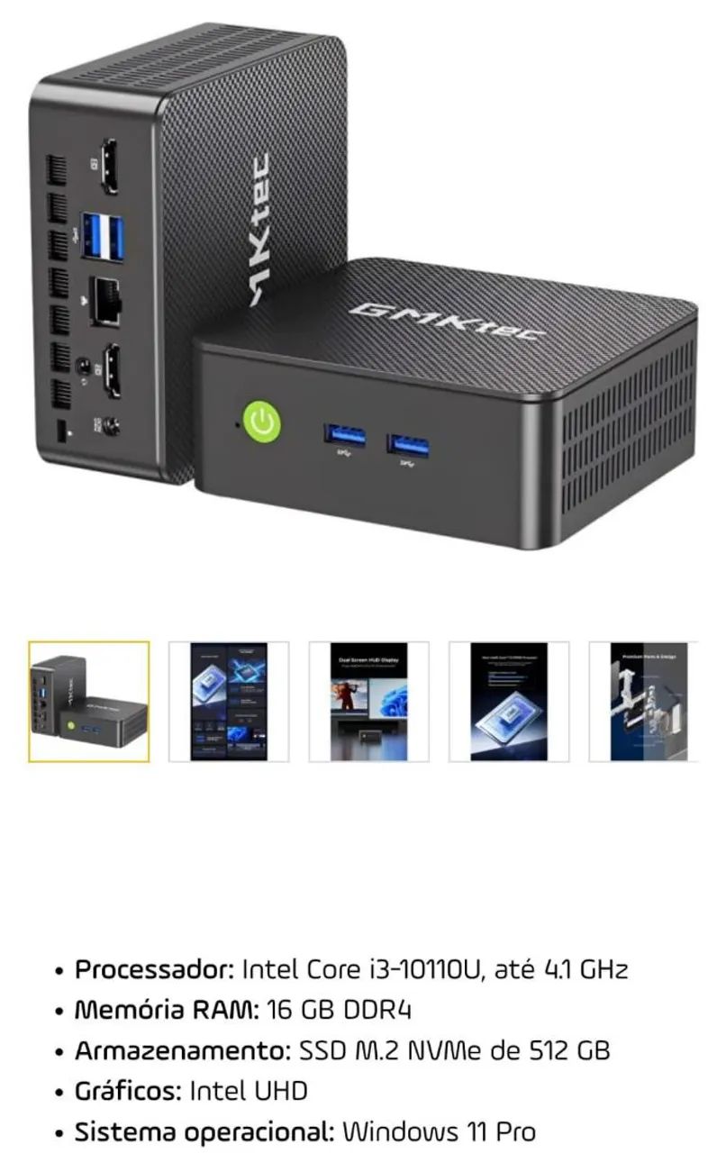Mini PC GMKtec I3 16gb 