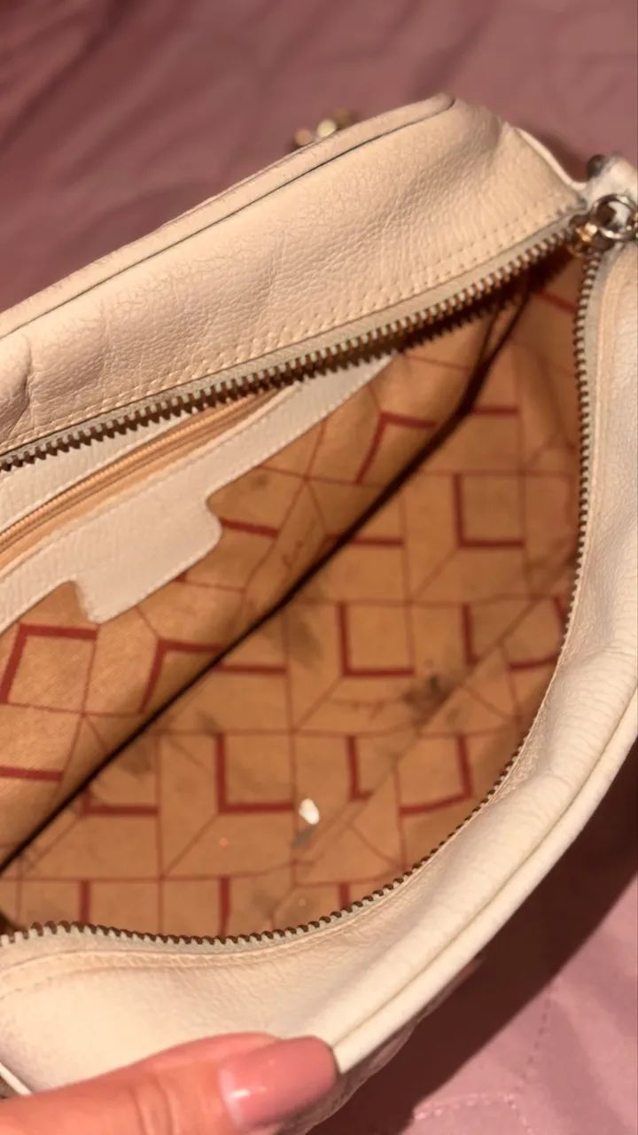 Bolsa Luiza Barcelos Grande Off white - Foto 5