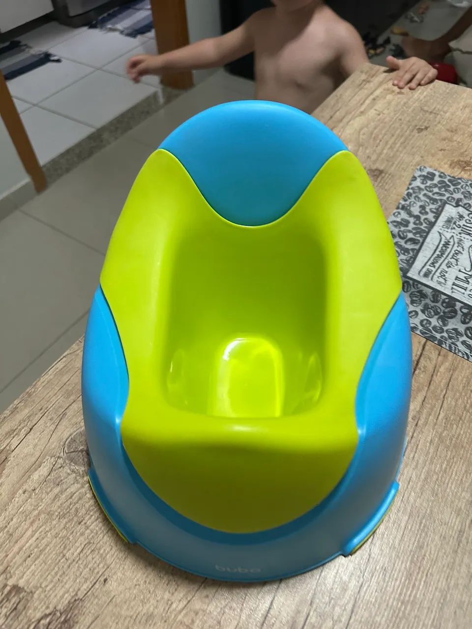 Troninho Infantil Buba - Azul e verde - Foto 2