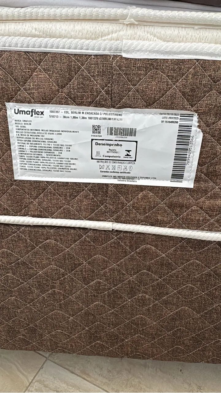Cama box casal conjugada (box + colchão) - Foto 2