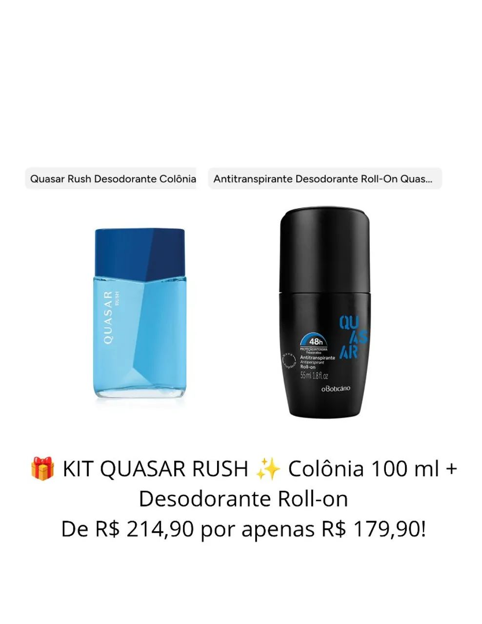 Kit oboticario 