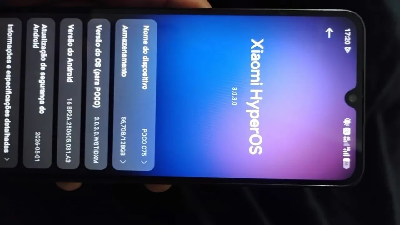 Poco c75 128gb 2 semana de uso célular muito bom  - Foto 3