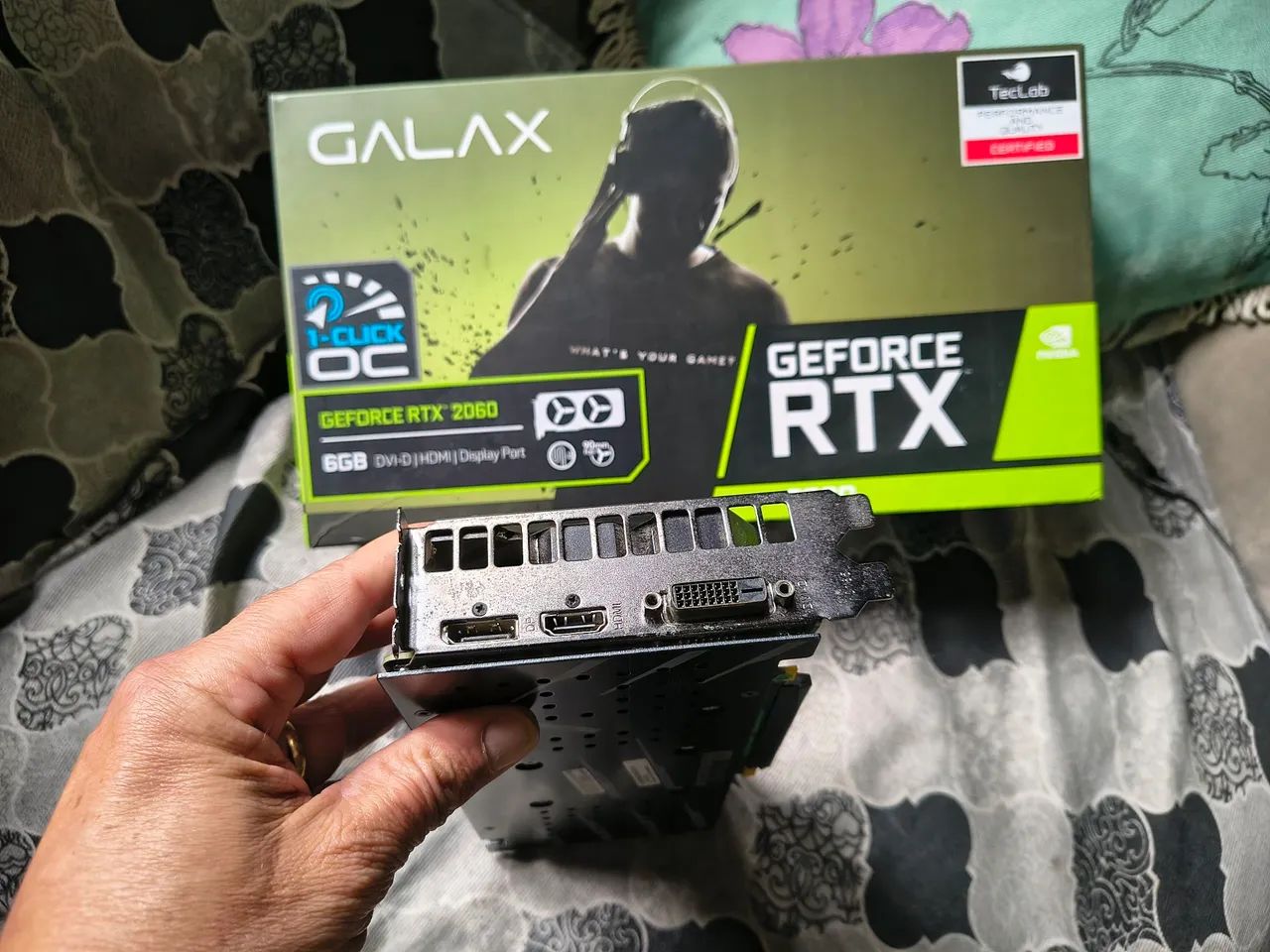 NVidia RTX 2060 1-Click OC Galax Zero - Foto 3