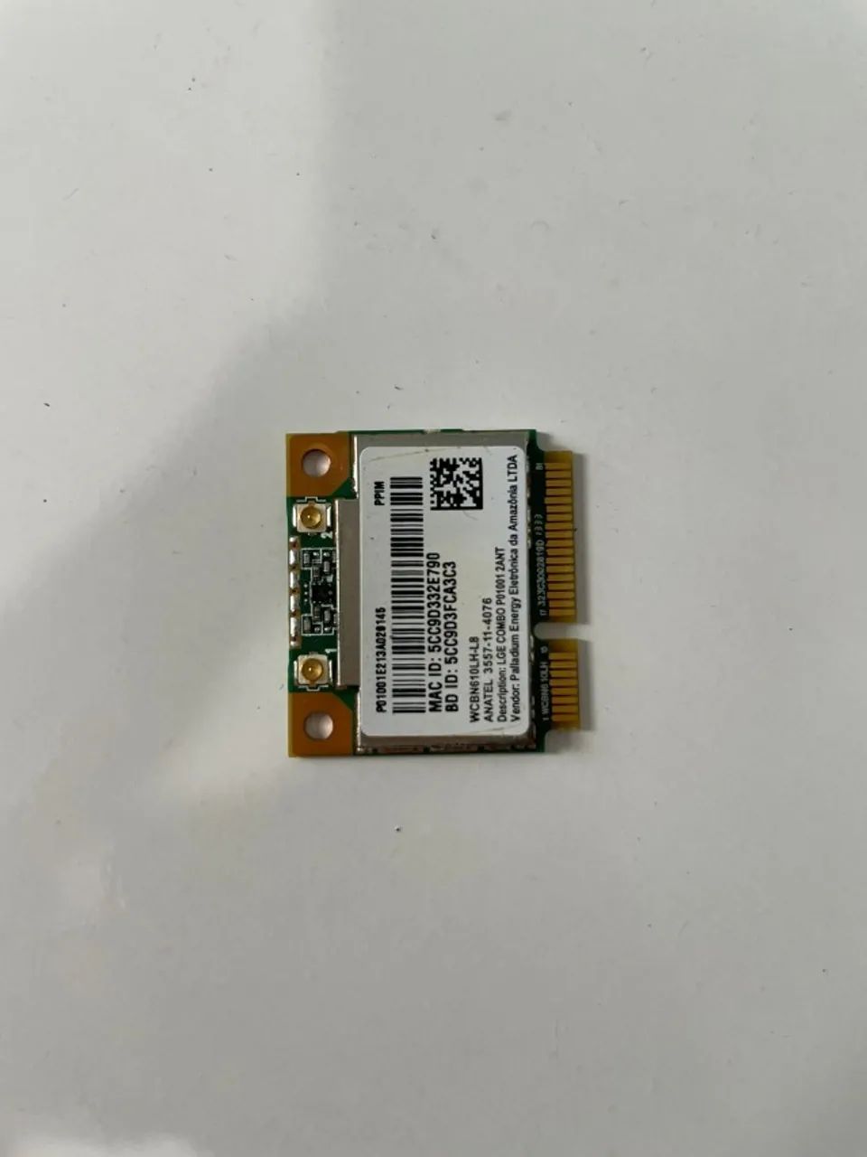 Placa Wi-Fi Wireless Mini PCI-E Half para Notebook