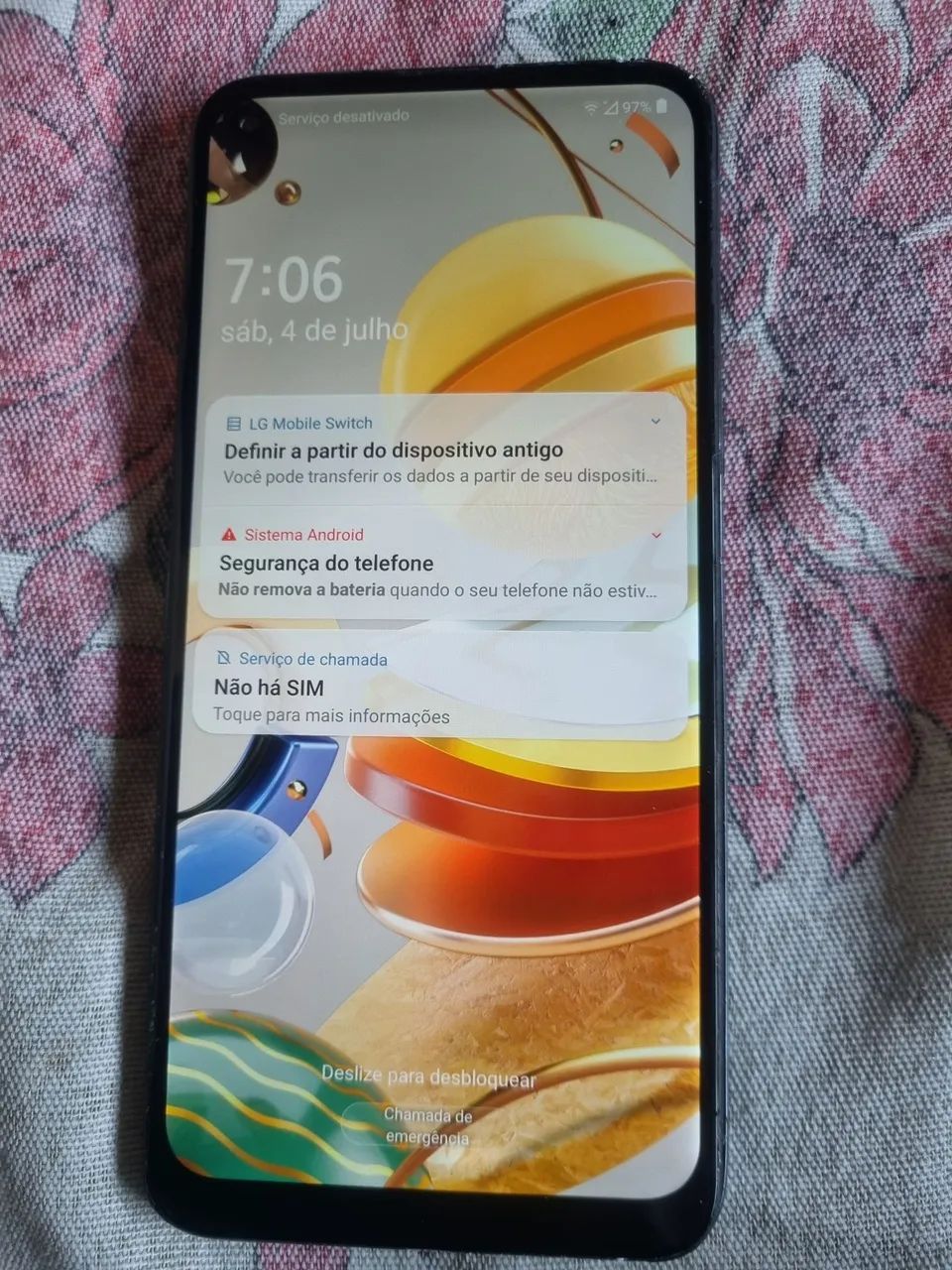 Smartphone LG K61 128GB/4GB RAM