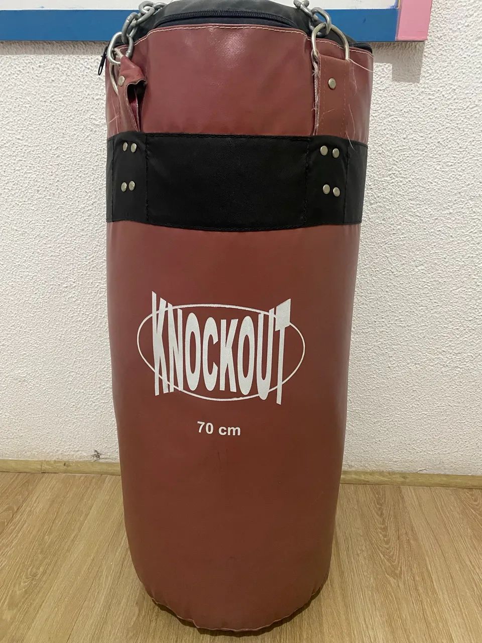 Saco de boxe.