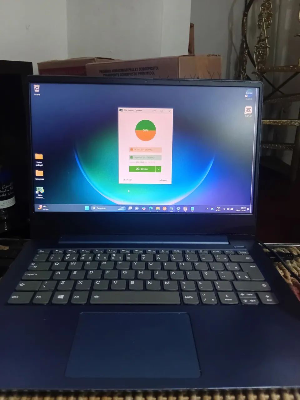 Notebook lenovo 8gb de ram, com ssd  - Foto 4