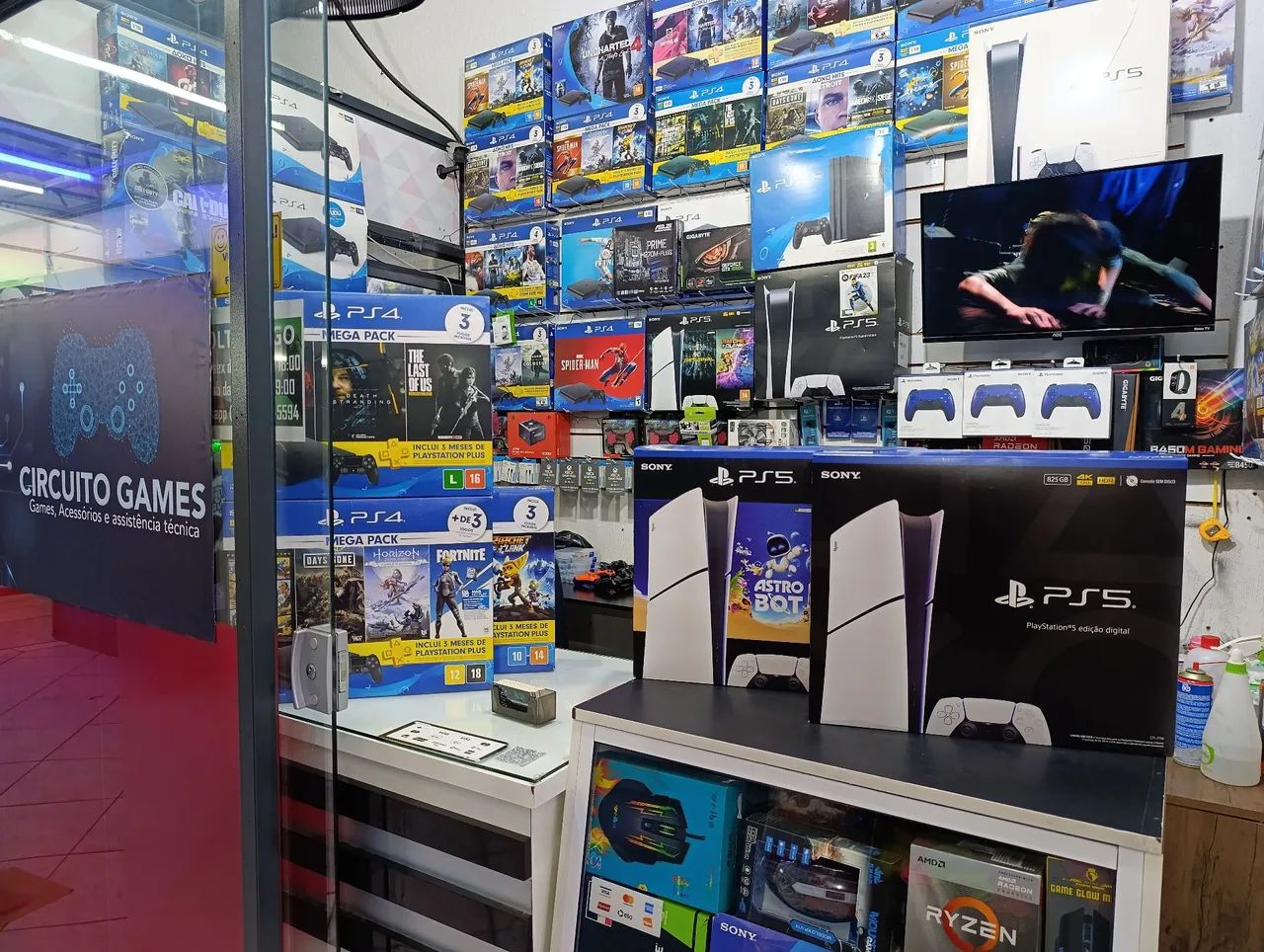 PS5 SLIM NOVO LACRADO 1 ano garantia retire teste loja física  - Foto 2