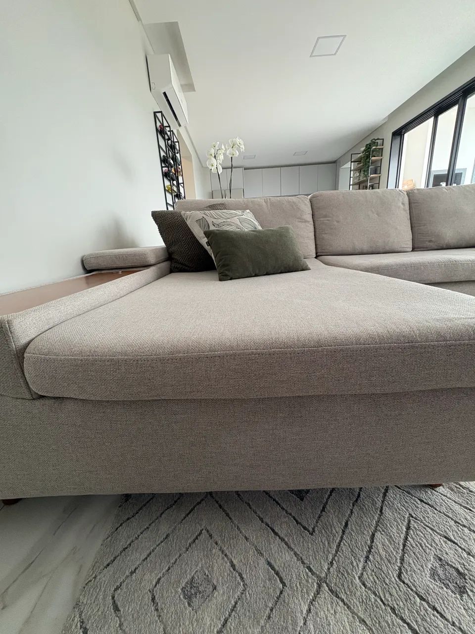 Sofa linho fixo - Foto 4