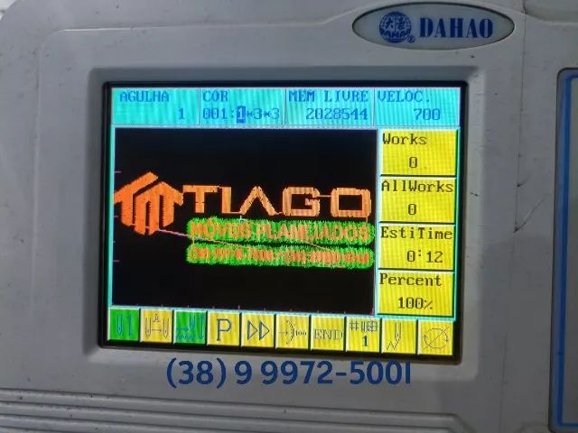 Vendo Máquina Mactech Modelo 1208 (08 cabeças, 12 agulhas) - Foto 4