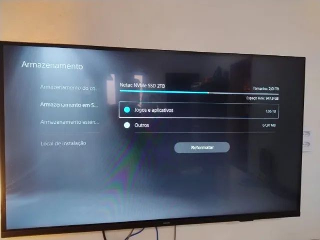 Playstation 5 com Bluray e 890 HD padrão + HD 2 TB - Foto 4