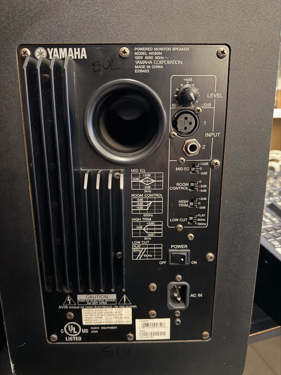 Monitores De Referência Yamaha Hs80m  - Foto 5