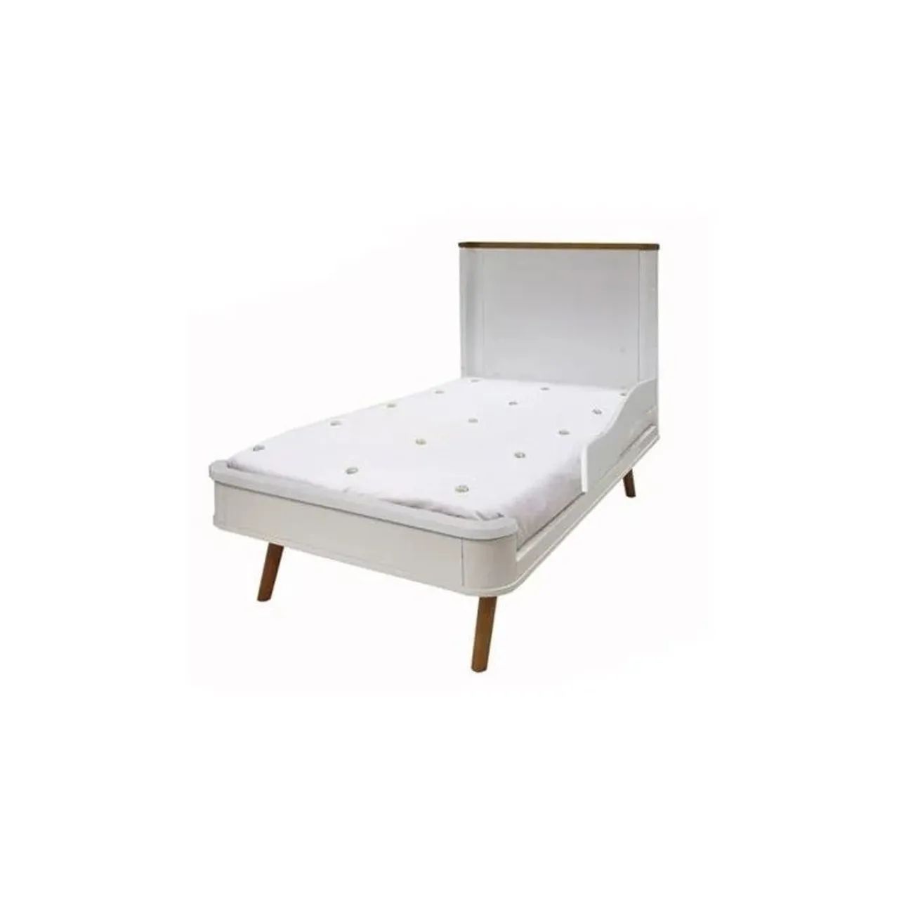 Berço em MDF que vira cama infantil  está completo.  - Foto 5