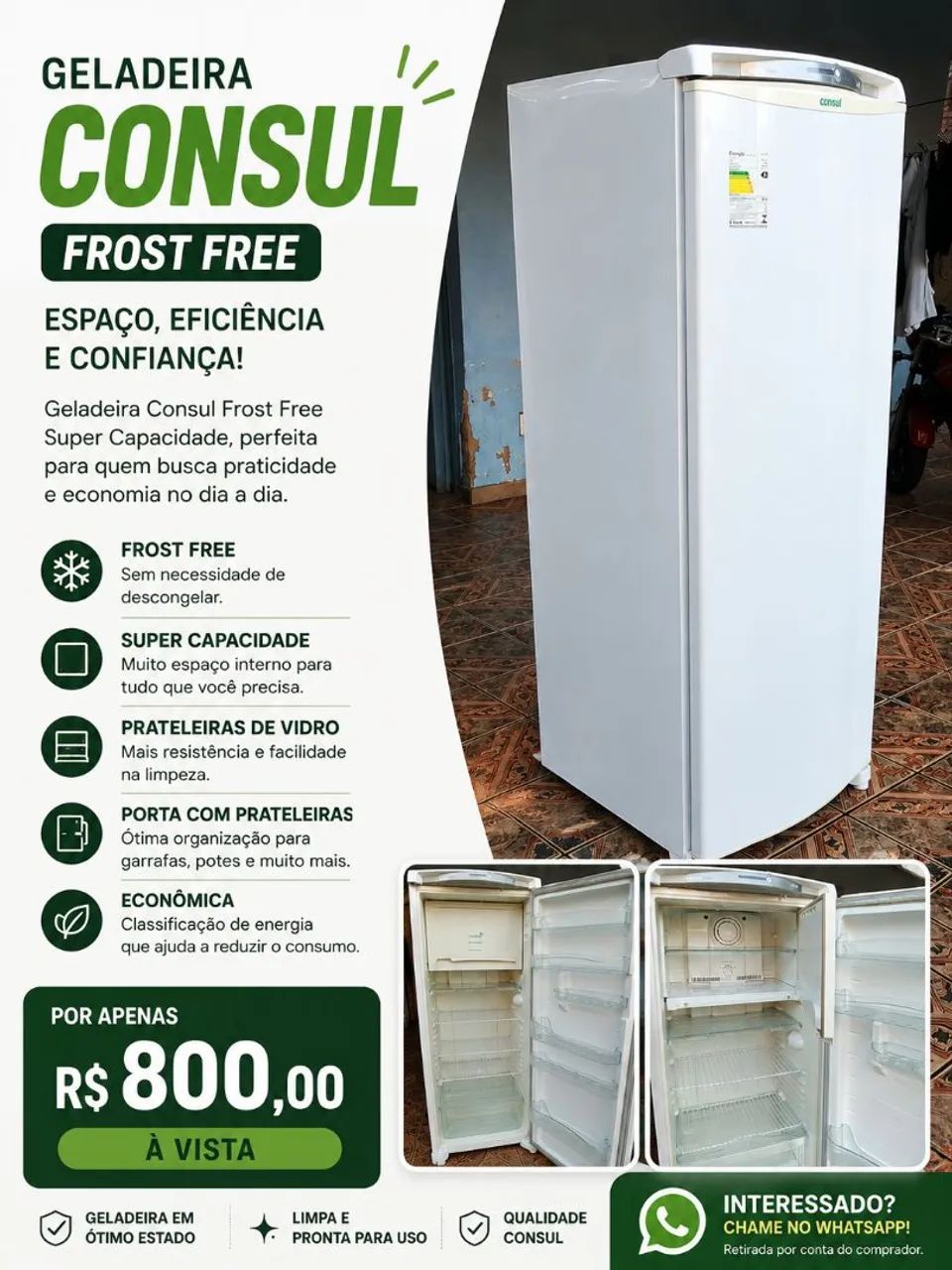 Geladeira consul 