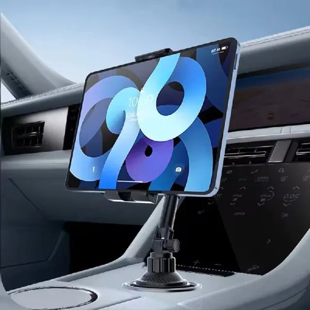 Suporte telefone e tablet para porta copos do carro - Foto 3
