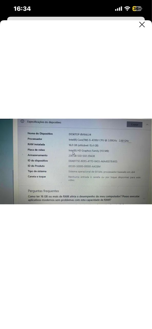 Vendo notebook HP impecável  - Foto 3