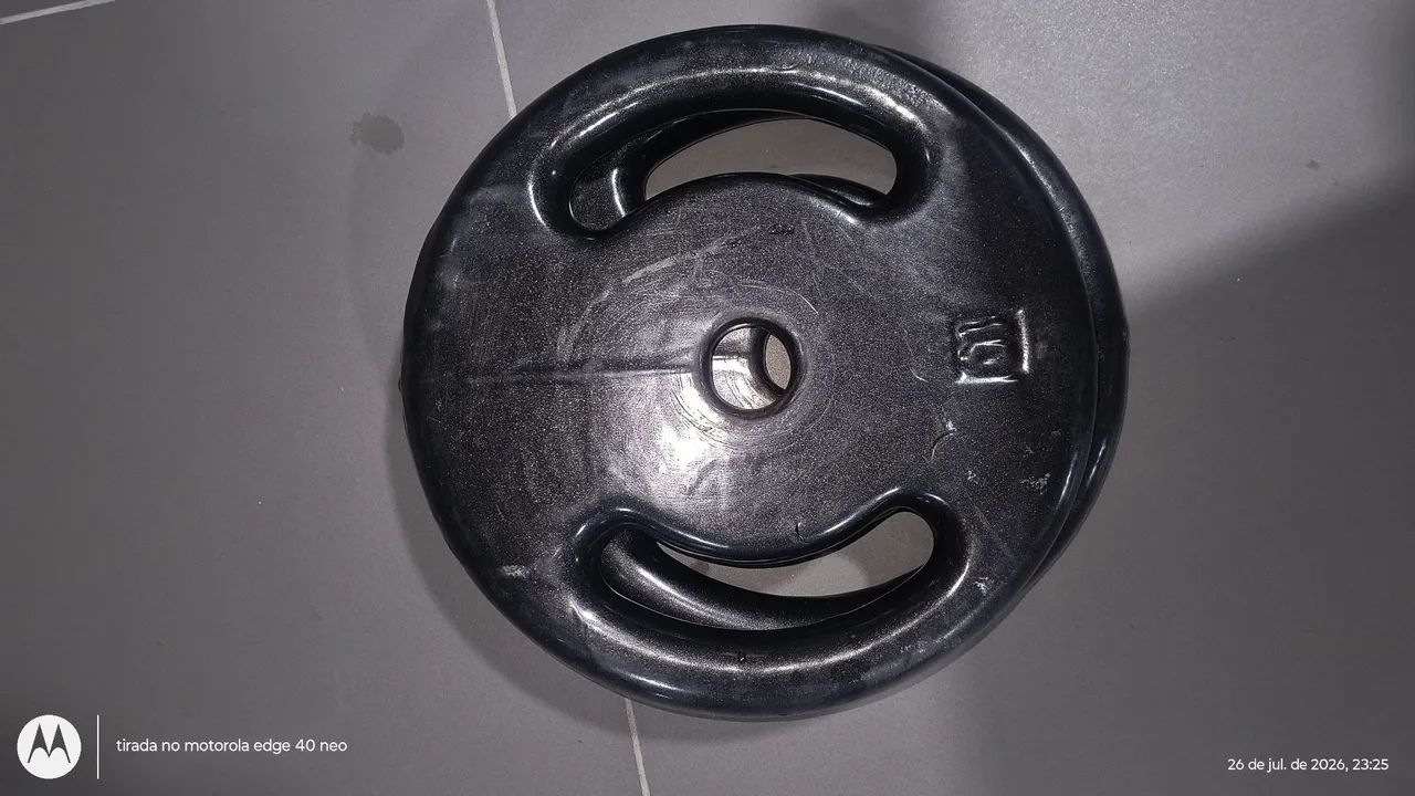 Anilhas emborrachadas de 10kg